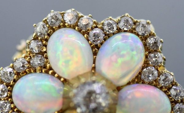 Antique Victorian Opal Brooch