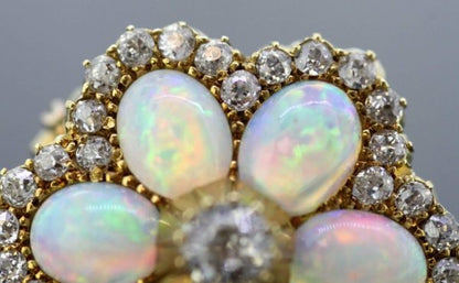Antique Victorian Opal Brooch