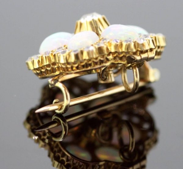 Antique Victorian Opal Brooch