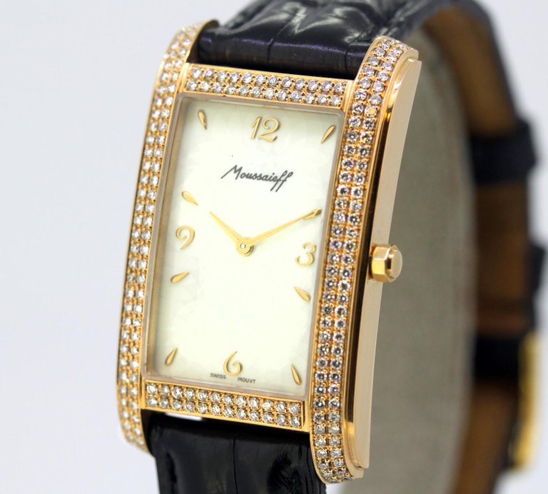 Vintage Moussaieff Le Jour Diamond Set Wristwatch