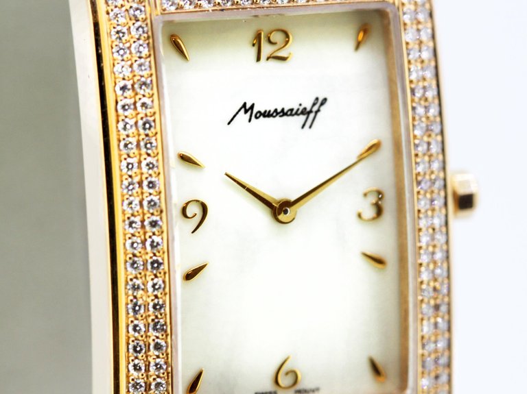 Vintage Moussaieff Le Jour Diamond Set Wristwatch