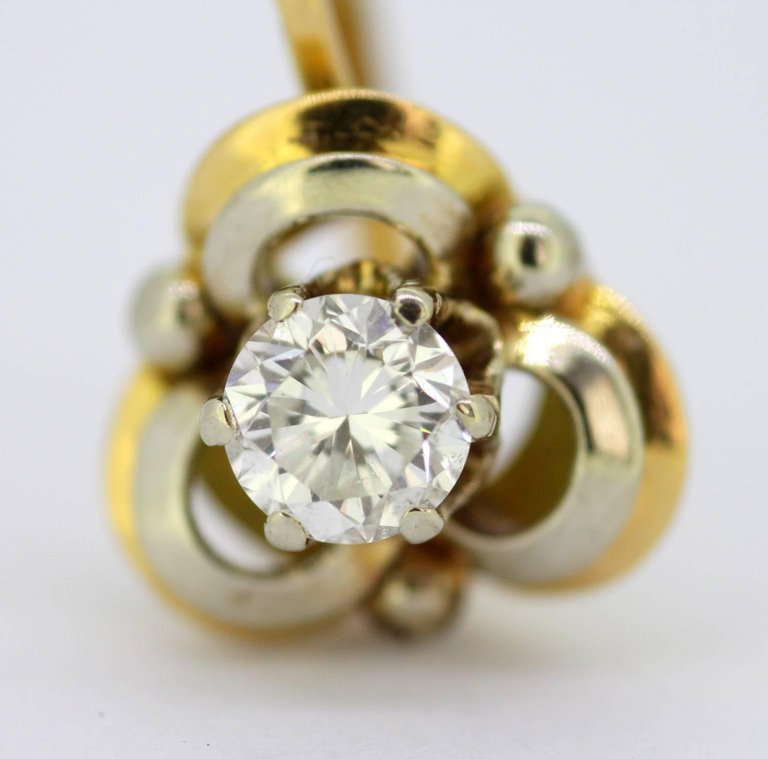 Vintage Diamond Clip-On Earrings