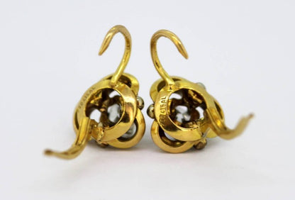 Vintage Diamond Clip-On Earrings