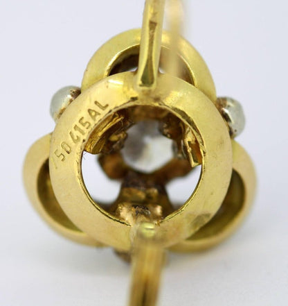 Vintage Diamond Clip-On Earrings