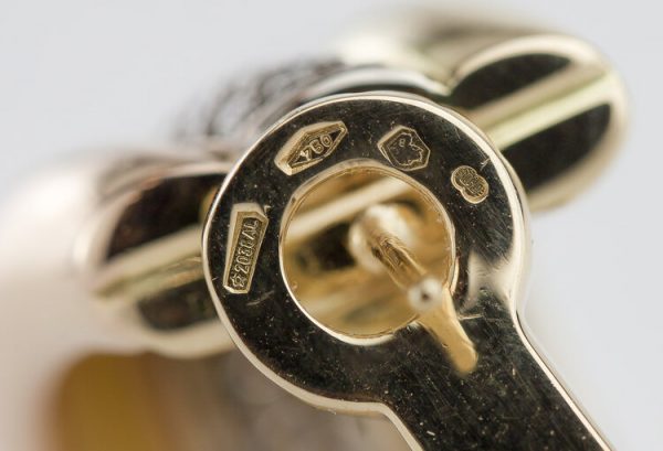 Vintage Cartier Trinity Diamond 18ct Yellow Gold Clip On Earrings