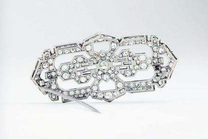 Vintage Cartier Exclusive Platinum Brooch with Diamonds