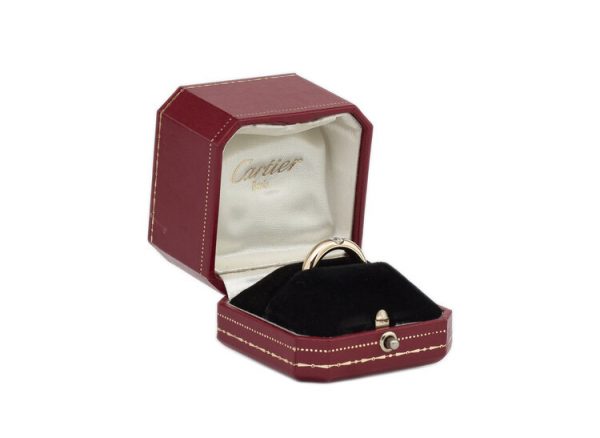 Vintage Cartier Single Stone Diamond Ring 18ct Yellow Gold