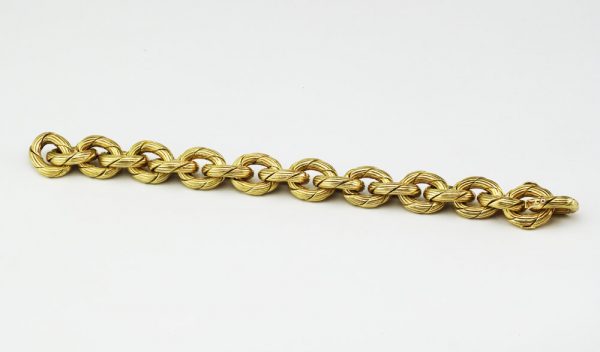 Vintage 18ct Yellow Gold Bracelet by Damas