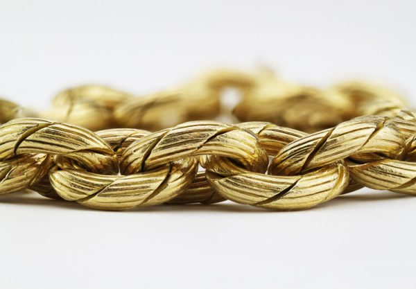 Vintage 18ct Yellow Gold Bracelet by Damas