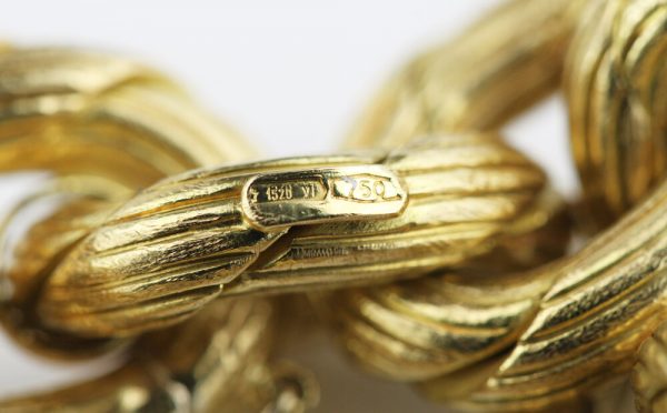 Vintage 18ct Yellow Gold Bracelet by Damas