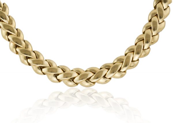 Vintage Van Cleef & Arpels 18 Carat Solid Gold Ladies Necklace, circa 1990s