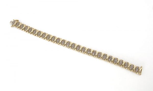 4.1ct Diamond Set Bracelet in 14ct Gold