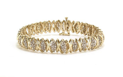 4.1ct Diamond Set Bracelet in 14ct Gold