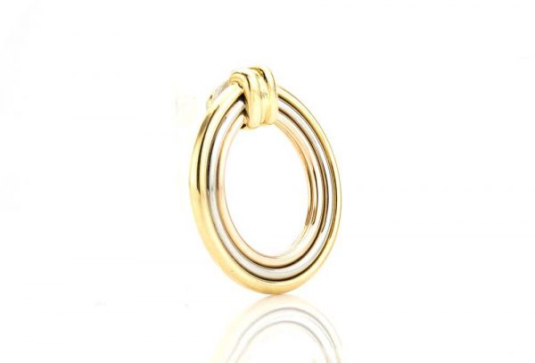 Vintage Cartier Trinity 18ct gold hoop earrings