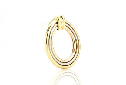 Vintage Cartier Trinity 18ct gold hoop earrings