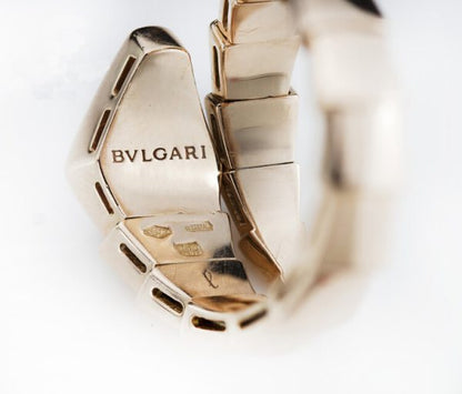 Bulgari Serpenti Diamond 18ct Yellow Gold Ring
