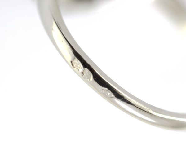 Antique French Art Deco Natural Ruby and Diamond 18ct White Gold Ring