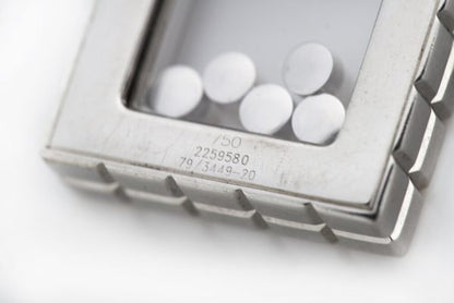 Chopard Happy Diamonds 18ct White Gold Diamond Pendant Necklace