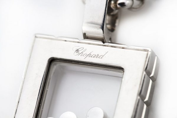 Chopard Happy Diamonds 18ct White Gold Diamond Pendant Necklace