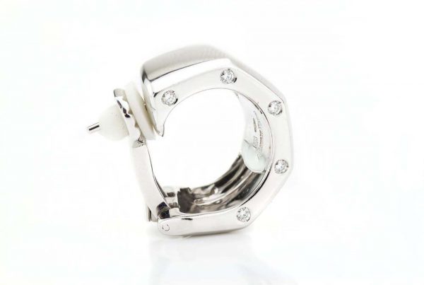 Audemars Piguet Diamond Set Clip On Earrings, 18ct White Gold