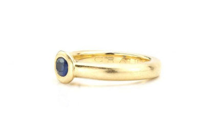 Vintage Chaumet 18ct Gold Blue Sapphire Ring