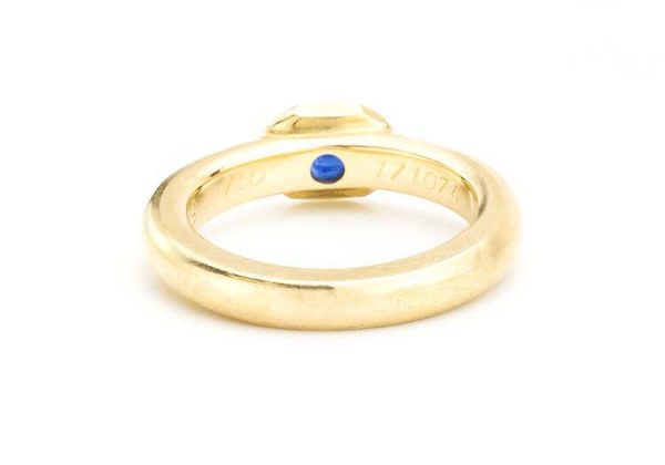 Vintage Chaumet 18ct Gold Blue Sapphire Ring