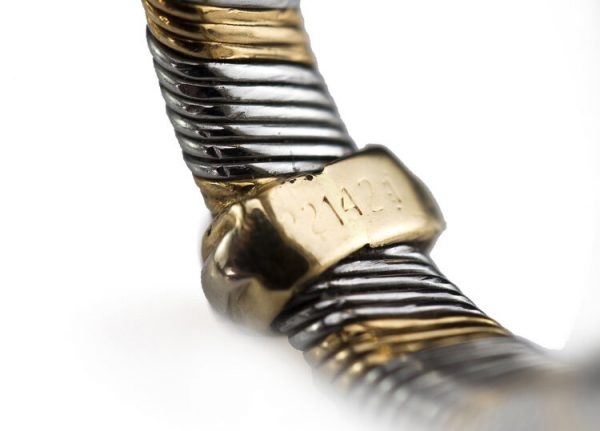 Vintage Cartier 18ct Yellow Gold and Steel Band Ring