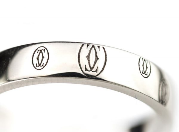 Vintage Cartier 18ct White Gold Band Ring