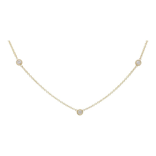 Modern Diamond Set Trace Chain Necklace