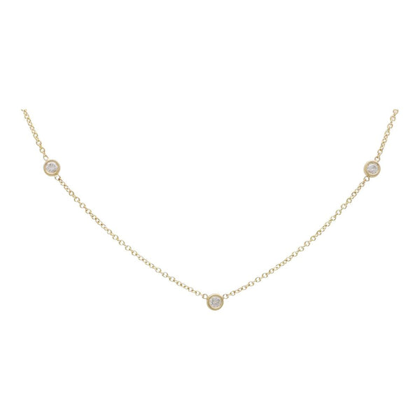 Modern Diamond Set Trace Chain Necklace
