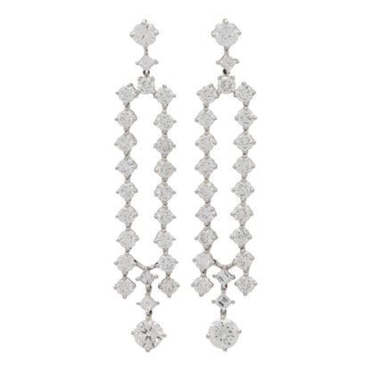 7.51ct Split Drop Diamond Earrings