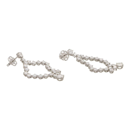 7.51ct Split Drop Diamond Earrings