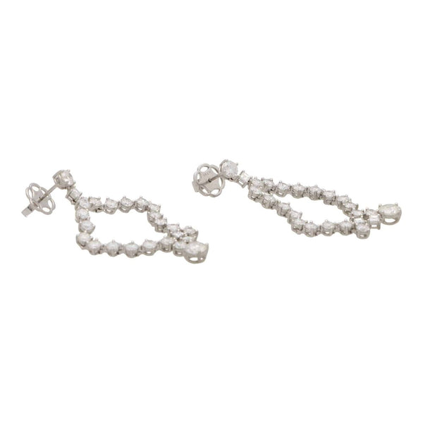 7.51ct Split Drop Diamond Earrings