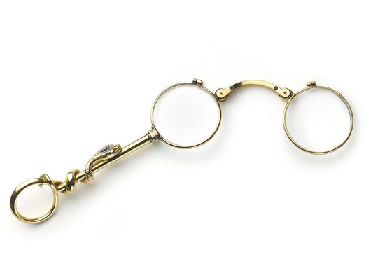 Antique 18ct Gold Snake Lorgnette