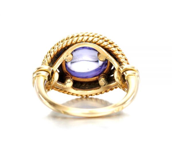 Vintage 1960's Marchak sapphire and gold ring