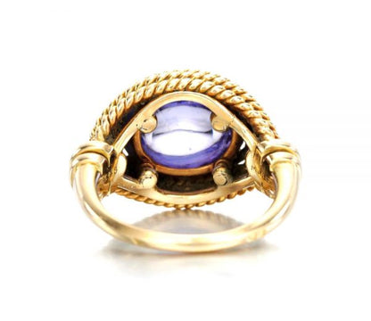 Vintage 1960's Marchak sapphire and gold ring