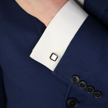 Vintage Piaget Onyx and Mother of Pearl Cufflinks