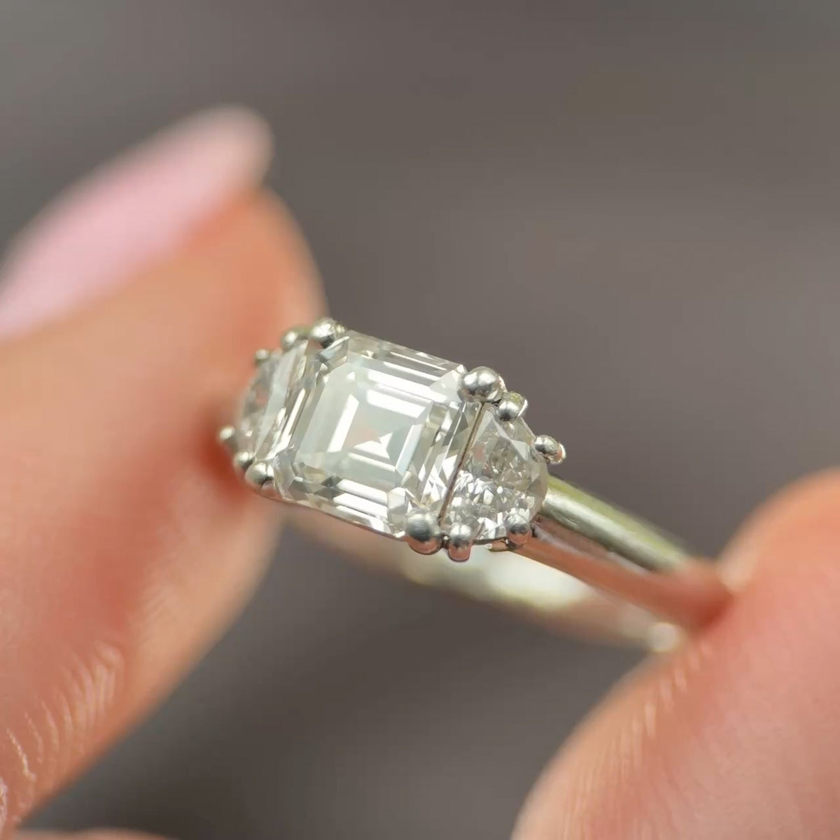 Millennium 1.34ct Three-Stone Diamond Ring by HIRSH