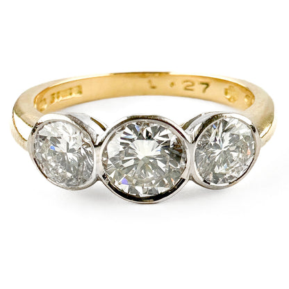Millennium 1.27 ct 3 Stone Diamond Engagement Ring