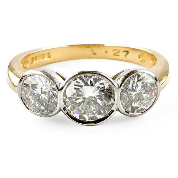 Millennium 1.27 ct 3 Stone Diamond Engagement Ring