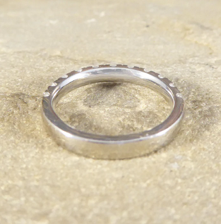 Modern 0.66ct Diamond Half Eternity Ring