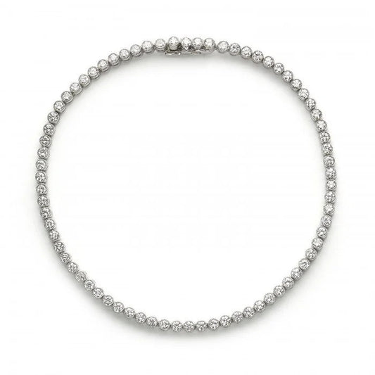 Modern 1.92ct Diamond Line Tennis Bracelet in Platinum
