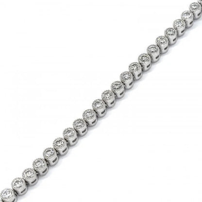 Modern 1.92ct Diamond Line Tennis Bracelet in Platinum