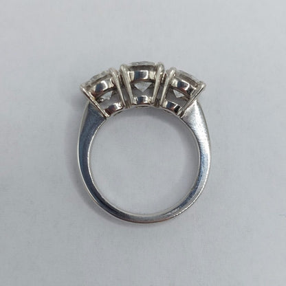 3.41ct Brilliant Cut Diamond Three Stone Ring