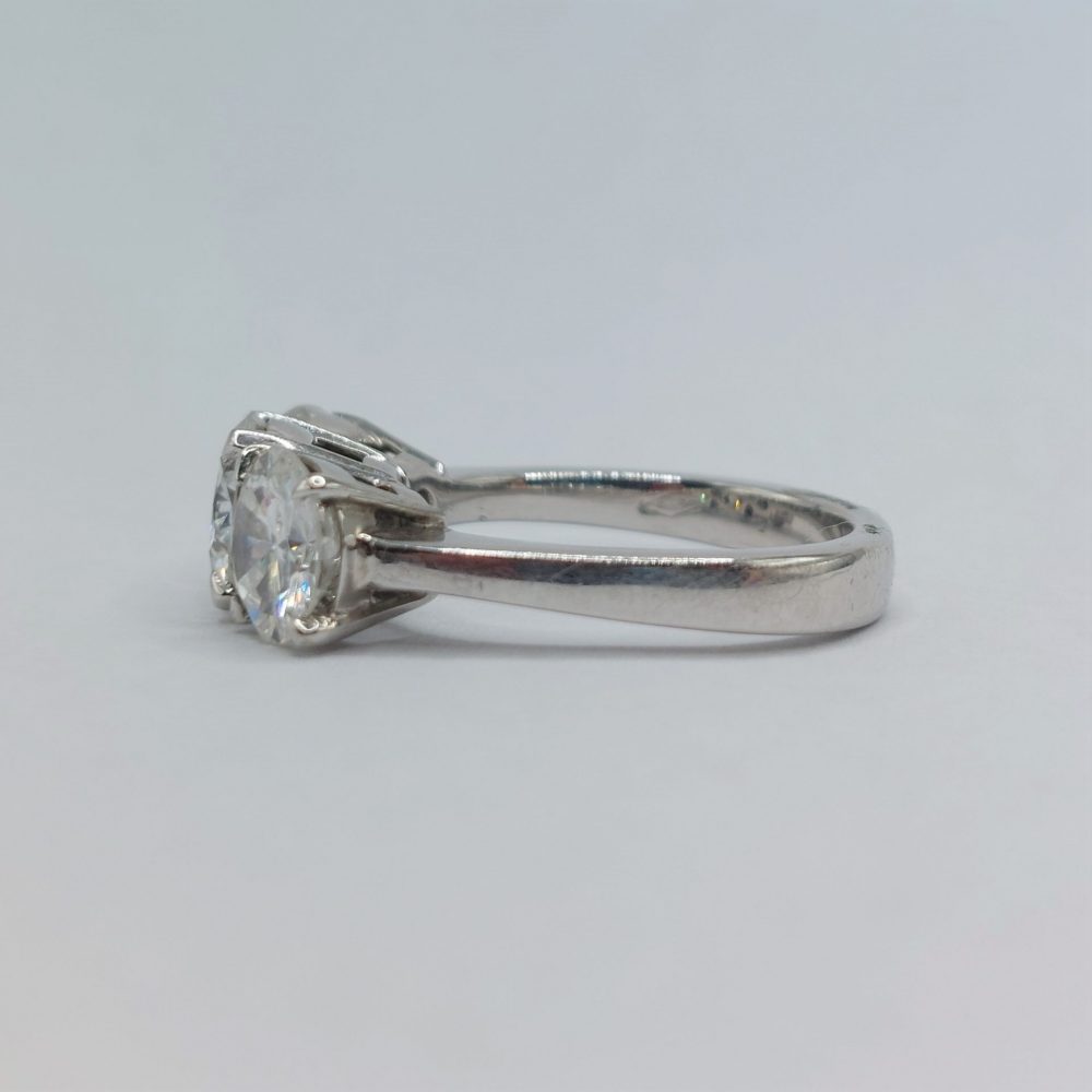 3.41ct Brilliant Cut Diamond Three Stone Ring