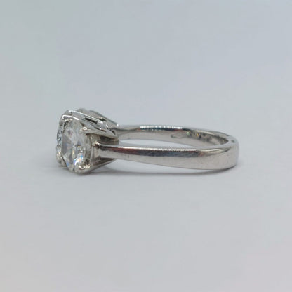 3.41ct Brilliant Cut Diamond Three Stone Ring