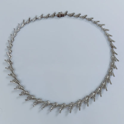Modern Diamond Collar Necklace, 12.84ct