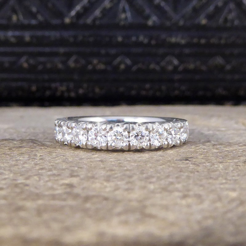 Modern Diamond Set Eternity Ring, 0.88ct