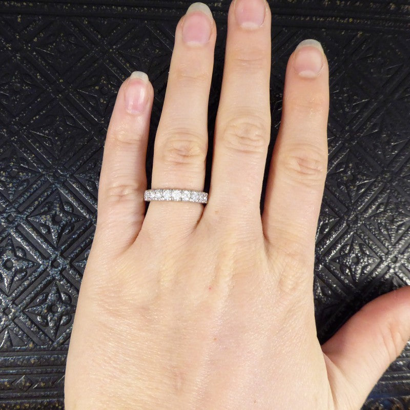 Modern Diamond Set Eternity Ring, 0.88ct
