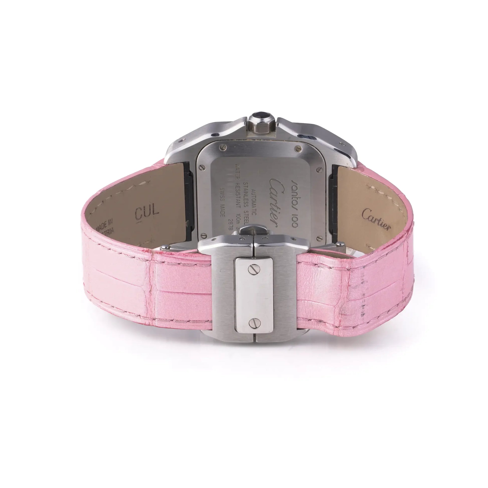 Cartier Santos 100 Mid-Size Automatic Watch Ref. 2878 Full Set 2016
